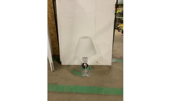 Tafellamp met plastic kap 75cm hoog